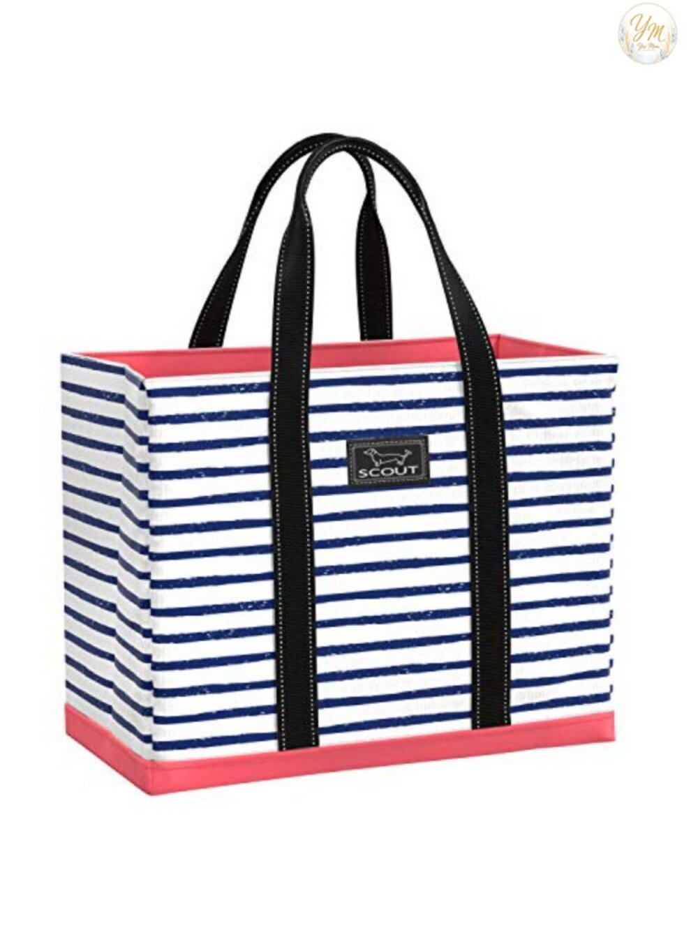 Water-Resistant Open Top Tote Bag with Inside Zip Pocket - Foldable Beach Pool